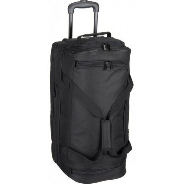 Дорожная сумка Travelite Basics на 2 колесах "S expres", черный, 51/64 л, 2.3 кг, 55*32/40*28 см TL096275-01