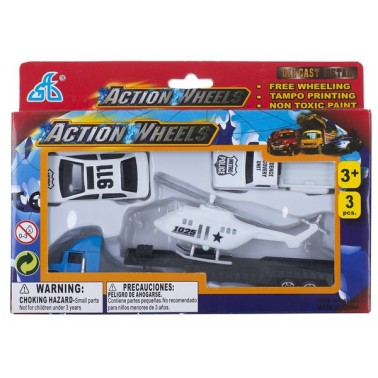 Набор мини транспорта GW Action Wheels 3 эл. 3 вида