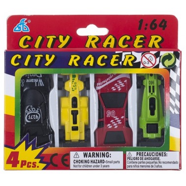 Набір мінімашинок GW Citi Racer 1:64 4шт.