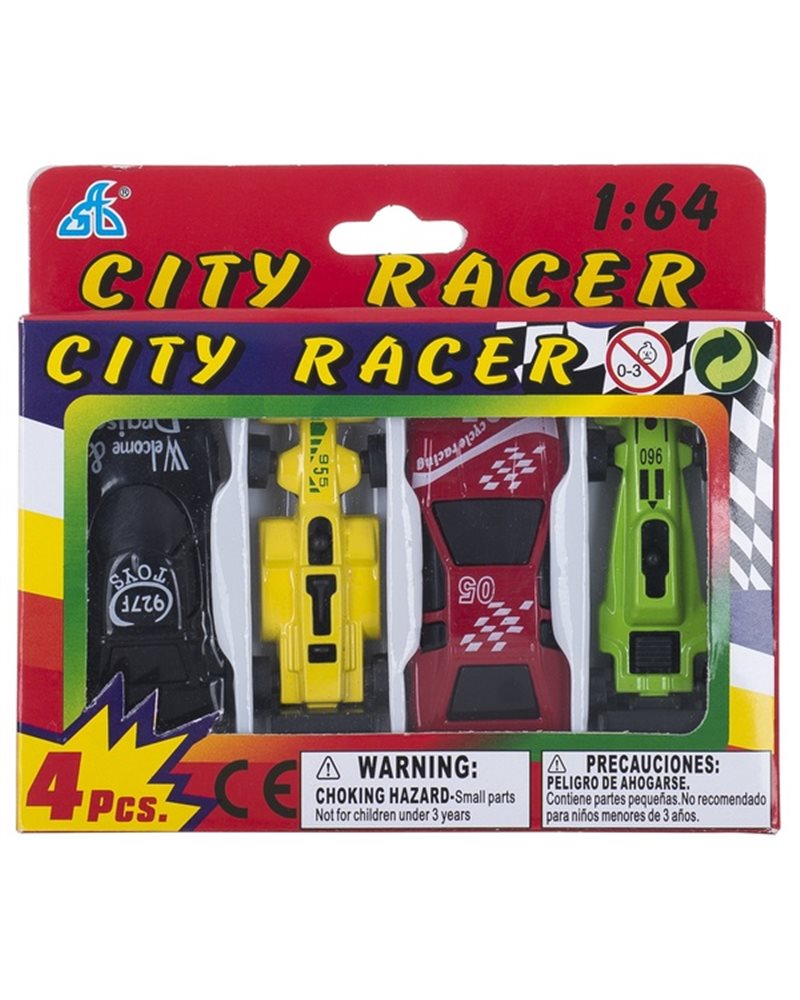 Набор мини машинок GW Citi Racer 1:64 4шт.