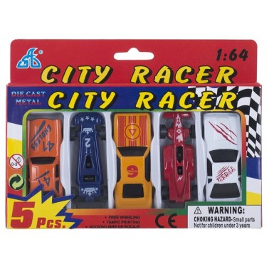 Набір мінімашинок GW Citi Racer 1:64 5шт.