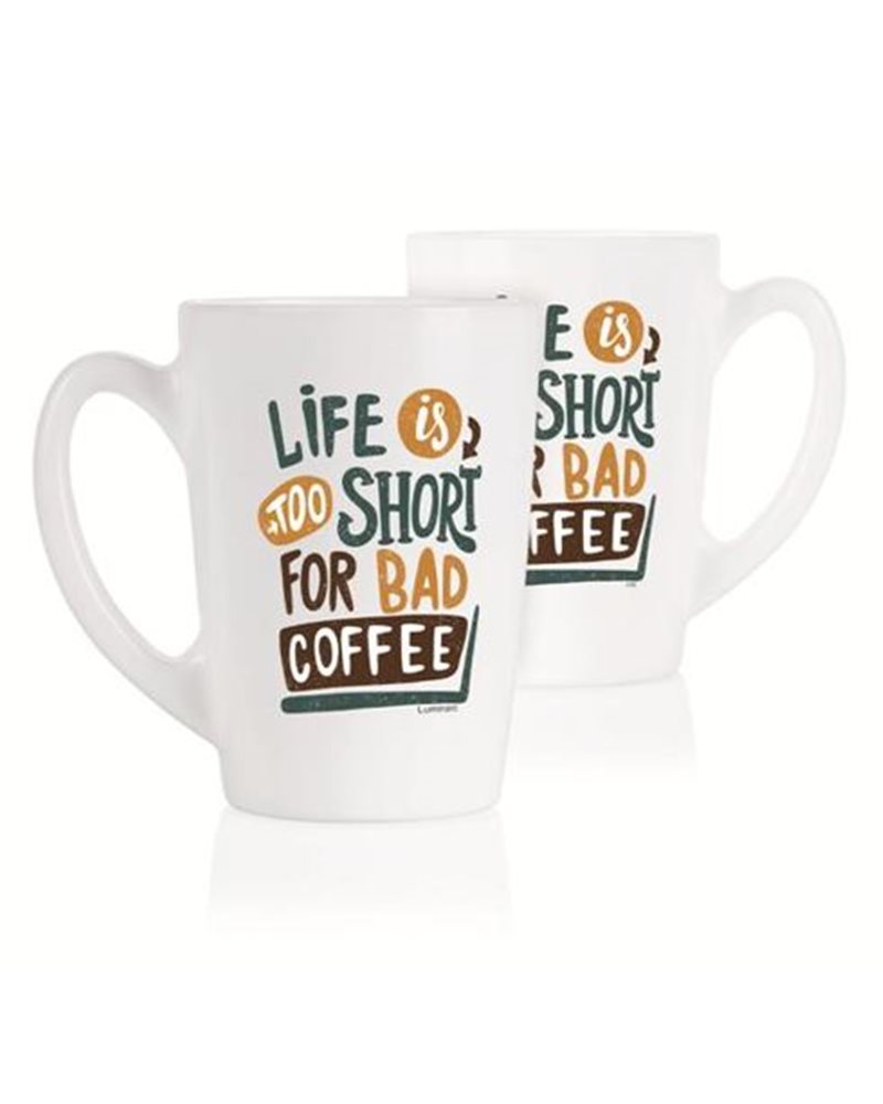 Набор кружек LUMINARC NEW MORNING LIFE IS SHORT (P5145)