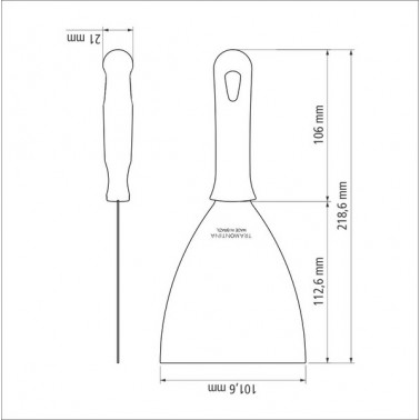 Шпатель TRAMONTINA PREMIUM, 102 мм (24479/184)