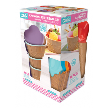 Набор для мороженого Qlux MIX, 9 предметов (L-00611)