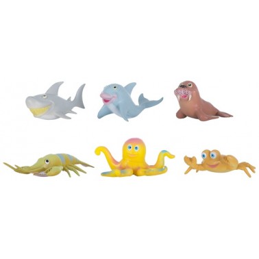 Набор игровых фигурок Dingua Жители океана, 6 шт (в коробке)