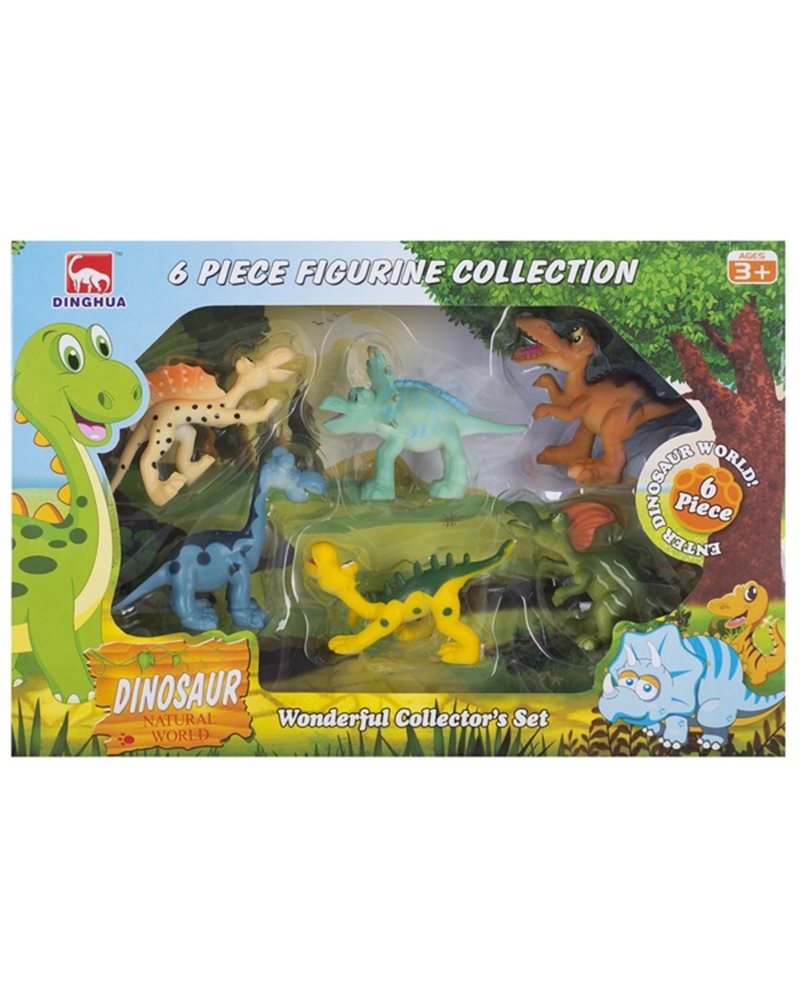 Набір ігрових фігурок Dingua Милі динозаврики, 6 шт (у коробці)