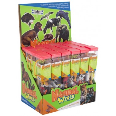Набор игровых фигурок Dingua Домашние животные, 12 шт в тубусе
