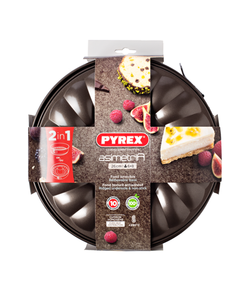 Форма кекс+пиріг PYREX ASIMETRIA, 26 см (AS26DT0)