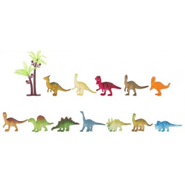 Набор игровых фигурок Dingua Динозавры, 12 шт в тубусе
