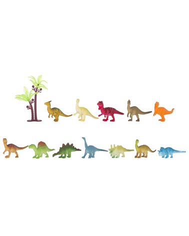 Набір ігрових фігурок Dingua Динозаври, 12 шт у тубусі