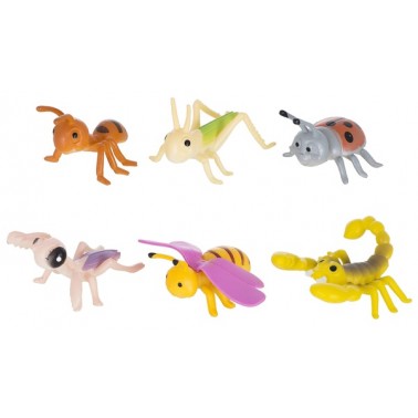 Набір ігрових фігурок Dingua Милі комашки 6 шт, в асортименті