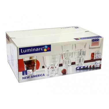 Стакан LUMINARC НОВАЯ АМЕРИКА /НАБОР/ 6X270 мл низк. (J2890/1)