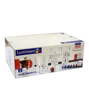 Стакан LUMINARC НОВАЯ АМЕРИКА /НАБОР/ 6X270 мл низк. (J2890/1)