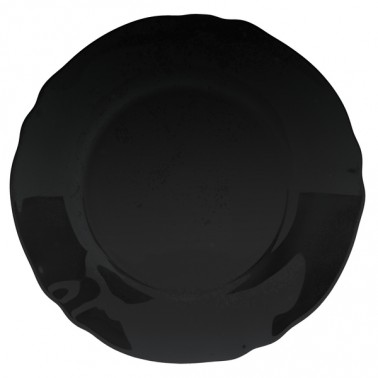 Тарелка LUMINARC LOUIS XV BLACK /24 см/ обед.(стикер) (P8968)