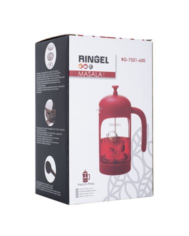 Френч-пресс RINGEL Masala 0.6л красный (RG-7321-600)
