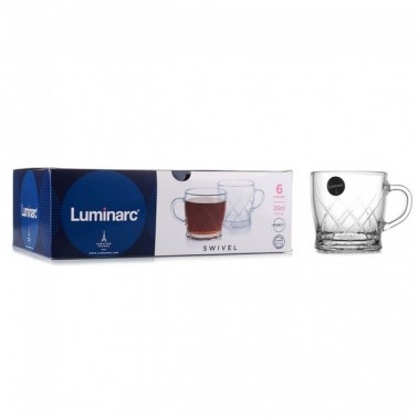 Сервиз LUMINARC SWIVEL / 6х200 мл д/чая (P8535)