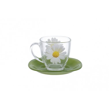Сервиз LUMINARC CARINA PAQUERETTE GREEN / 6х220 мл д/чая (N8508)