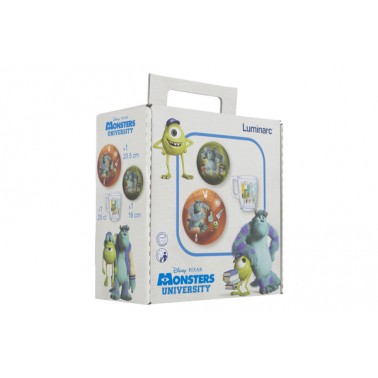 Набор посуды детск. LUMINARC DISNEY MONSTERS /НАБОР/3 пр.короб (P9261)