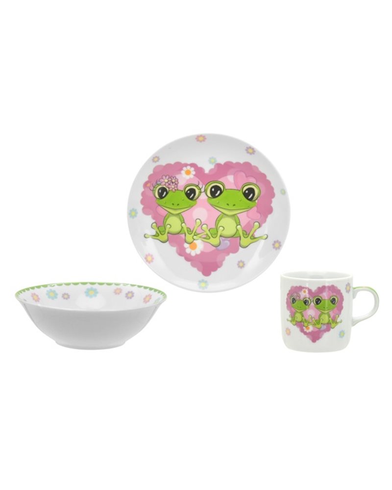 Набор посуды детск. Limited Edition HAPPY FROGS /НАБОР/ 3 пр. короб (C556)