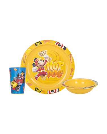 Набор посуды детск. HEREVIN DISNEY MICKEY пл. /НАБОР/3 пр.короб (162441-800)