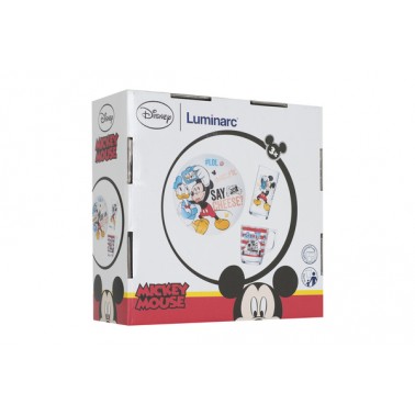 Набор детский LUMINARC DISNEY PARTY MICKEY, 3 предмета (L4871)