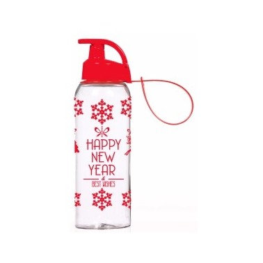Бутылка д/воды пл. HEREVIN Happy New Year 0.5 л д/спорта (161415-836)