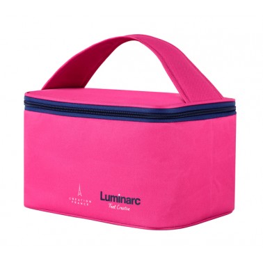 контейнер LUMINARC PURE BOX ACTIVE /НАБОР/прям./380+820+1220 мл+pink Bag (P9972)