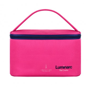 контейнер LUMINARC PURE BOX ACTIVE /НАБОР/прям./380+820+1220 мл+pink Bag (P9972)