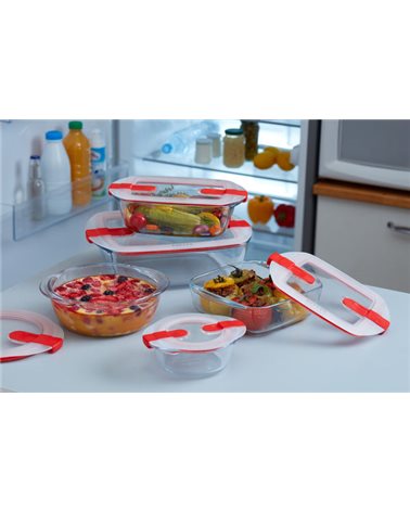 Форма с/к PYREX CK&HT форма д/запек.кругл26х23х8см(2.3л)с фиксат.кр. (208PH00)