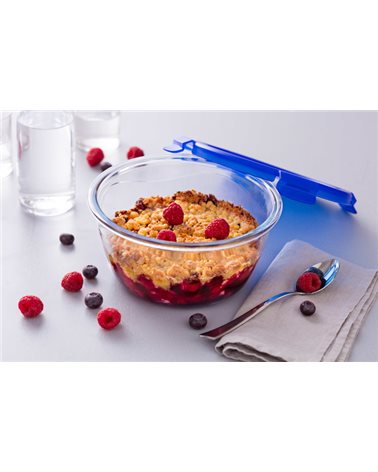 Форма с/к PYREX CK&GO форма д/запек.(гермет.кр.) кругл 20х9см (1.6л) (288PG00)