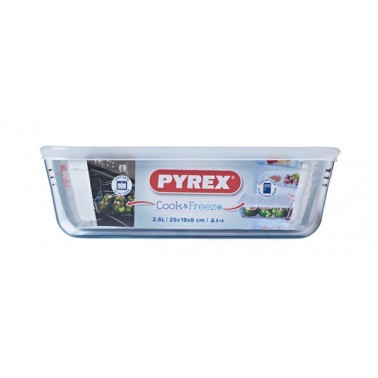 Форма с/к PYREX C&S Classic д/запек. с кр. 2.6 л прямоуг. 25*20 см (243P000)