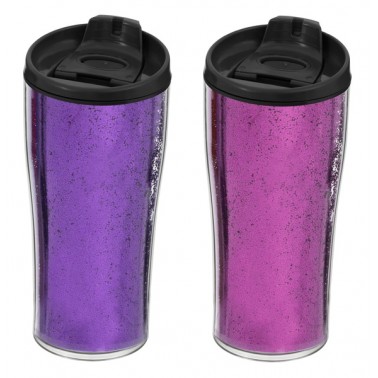 Термокружка HEREVIN Pink&Purple Glitter Powder MIX (161483-014)