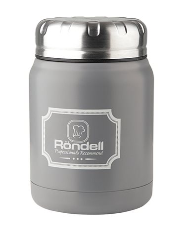 Термос для еды RONDELL RDS-943 Picnic Grey 0.5 л (RDS-943)