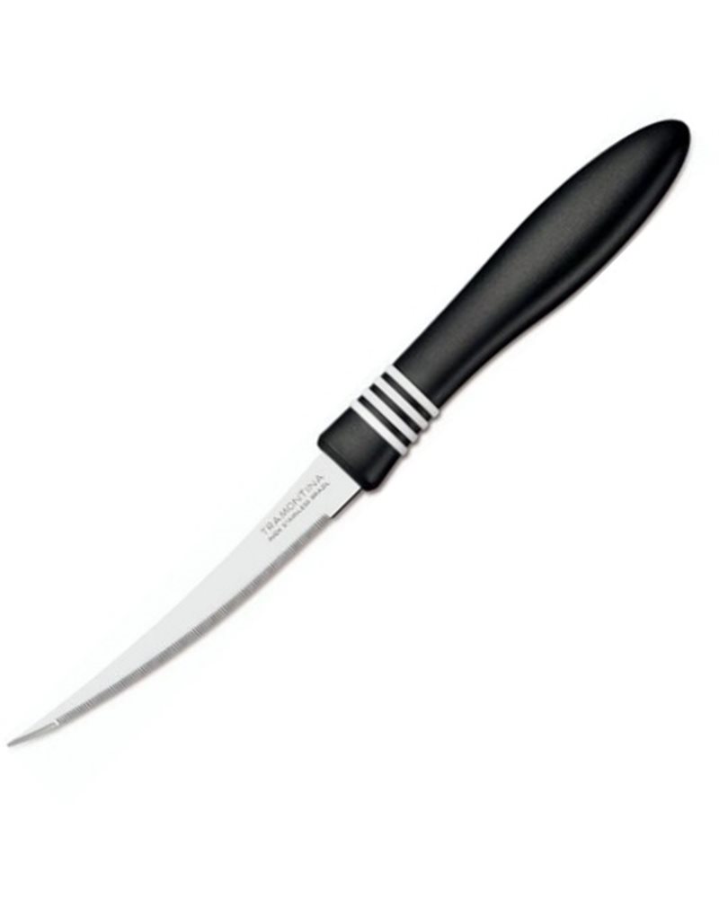Наборы ножей TRAMONTINA COR & COR ножей томатных 127 мм 2 шт. чёрная ручка (23462/205)