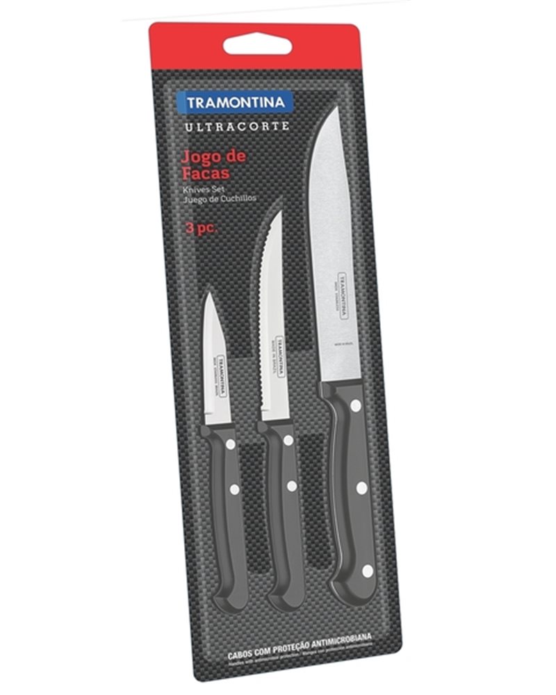 Набір ножів TRAMONTINA ULTRACORTE, 3 предмети (23899/051)