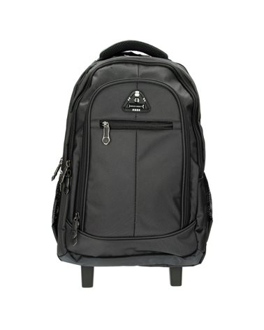 Рюкзак Enrico Benetti Barbados на 2 колесах, отдел для ноутбука 17' черный, 43 л, 33*48*27 см Eb62024 001