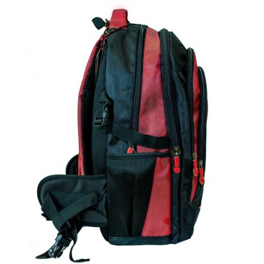 Рюкзак Enrico Benetti Barbados с отделом для ноутбука 17' черно-красный, 40 л, 33*48*25 см Eb62014 618 (Eb62014 618)