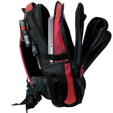 Рюкзак Enrico Benetti Barbados с отделом для ноутбука 17' черно-красный, 40 л, 33*48*25 см Eb62014 618